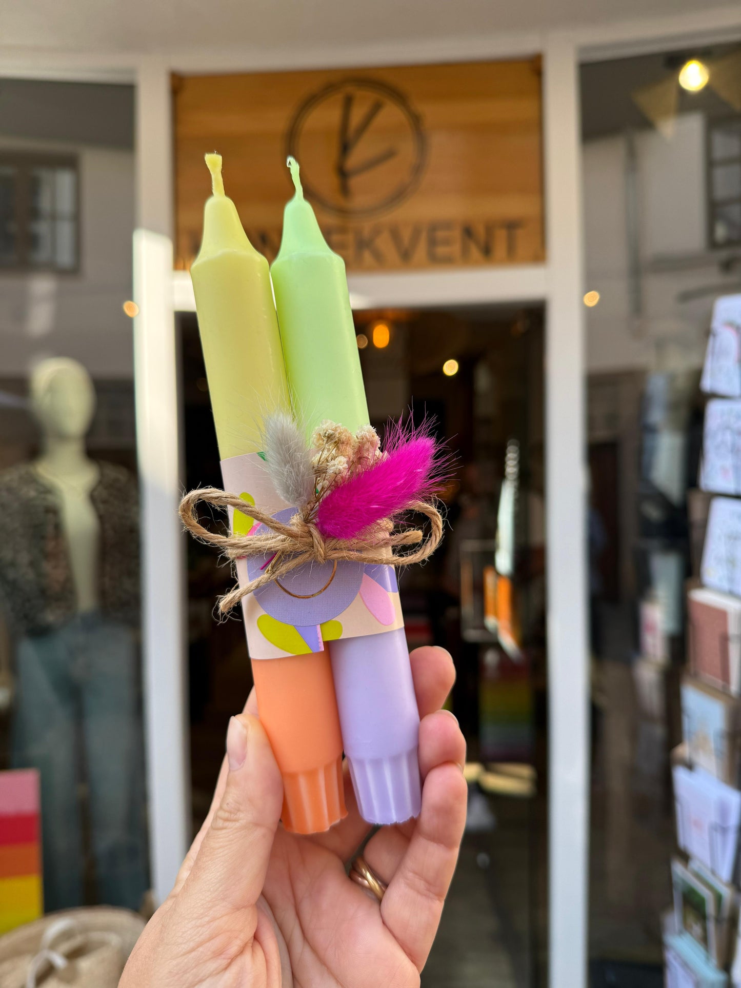 Dippy Kerzen – 2er Set handgefertigte Mehrfarb-Kerzen