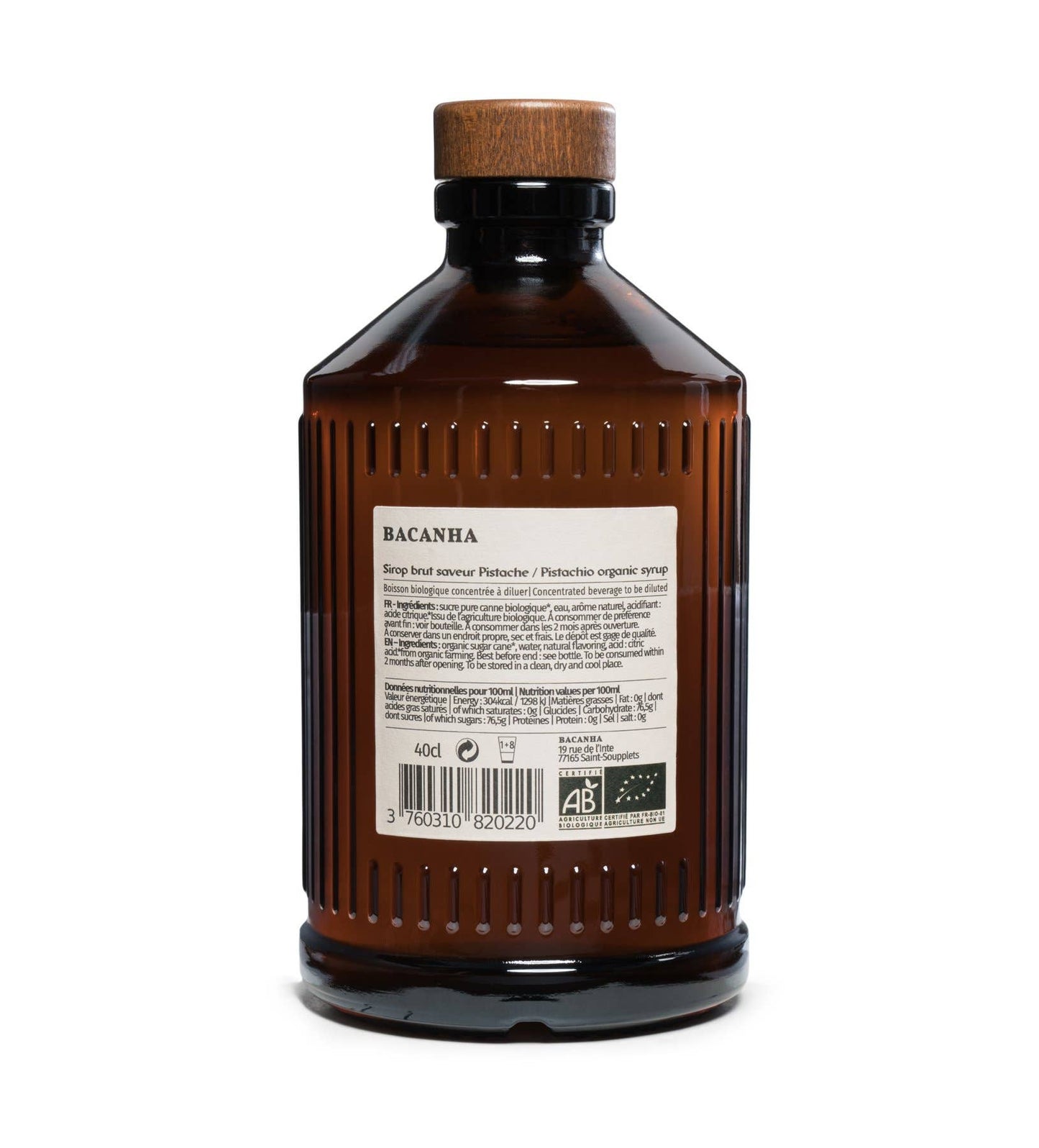 Roher Bio-Pistaziensirup - 400 ml