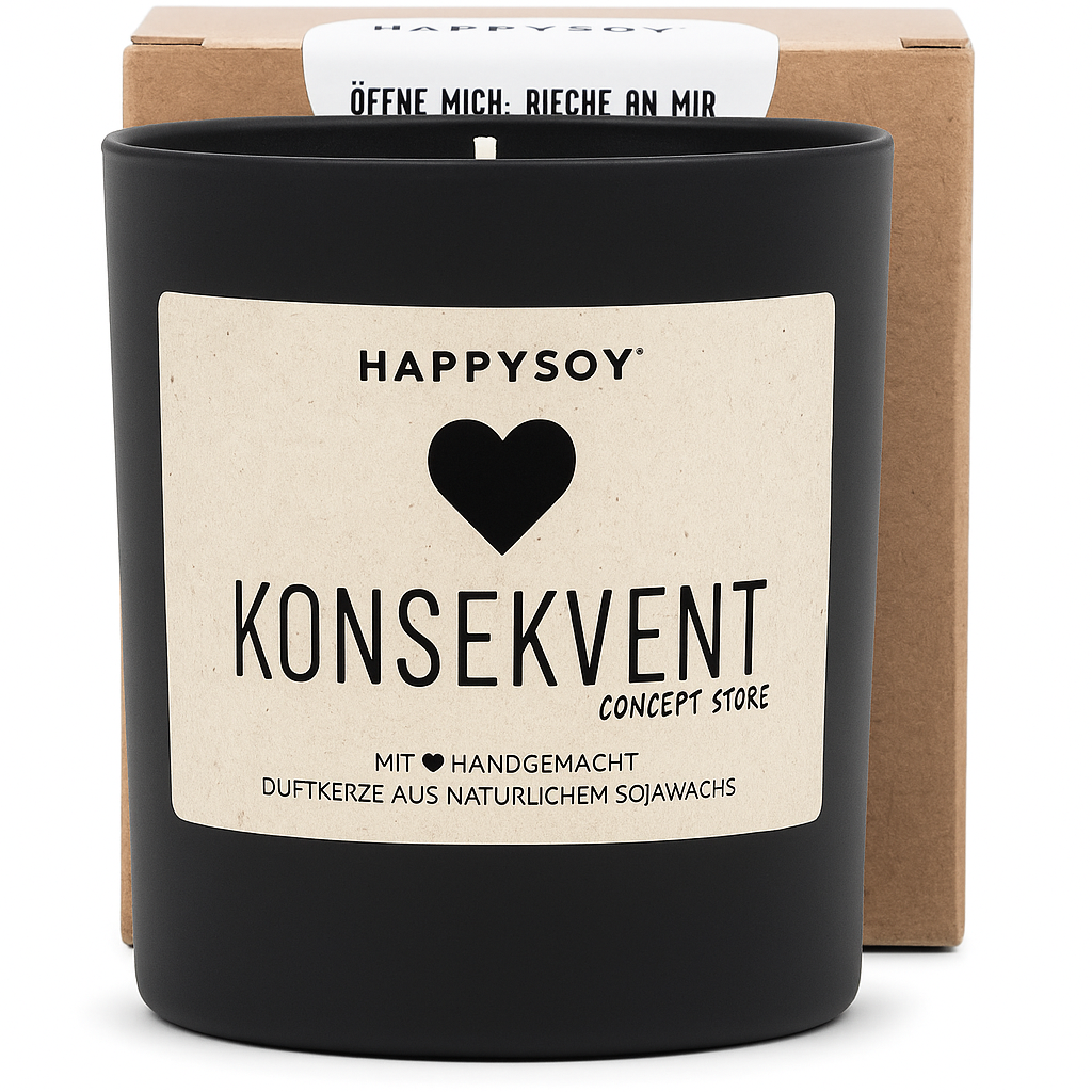 HAPPYSOY® Duftkerze "Konsekvent-Edition"