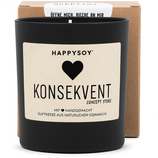 HAPPYSOY® Duftkerze "Konsekvent-Edition"
