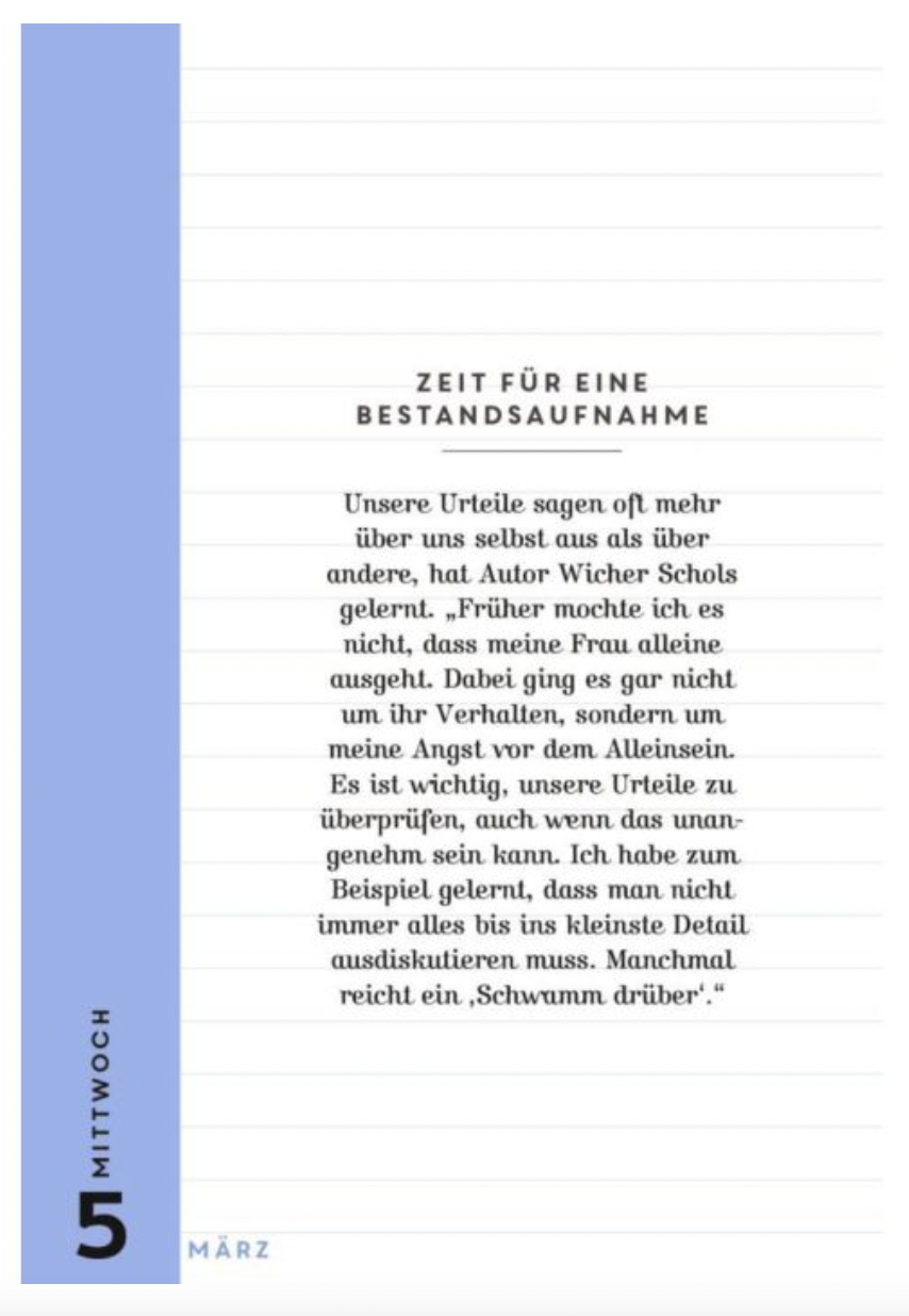 Flow Abreißkalender 2025